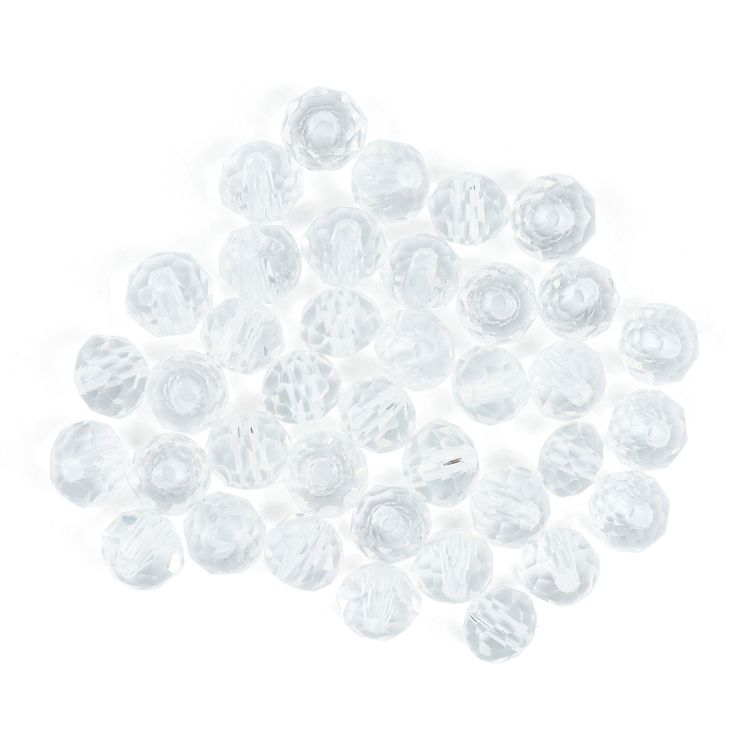 Бусины стеклянные 3*4мм, 40шт/упак Astra&amp;Craft (849 прозрачный АВ) — PalitraMastera