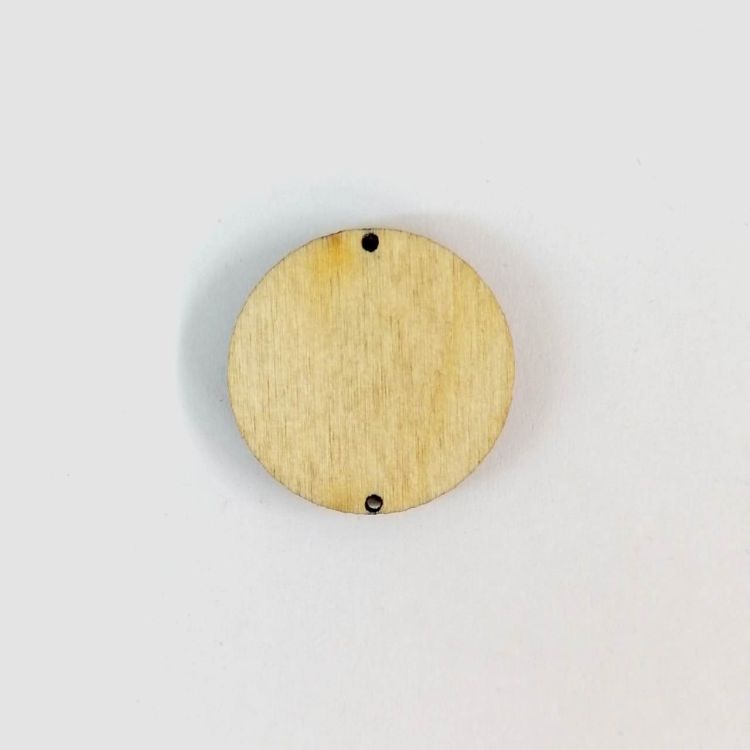 Подвеска  &quot;Круг&quot;  диам 20 мм, фанера 3мм — PalitraMastera