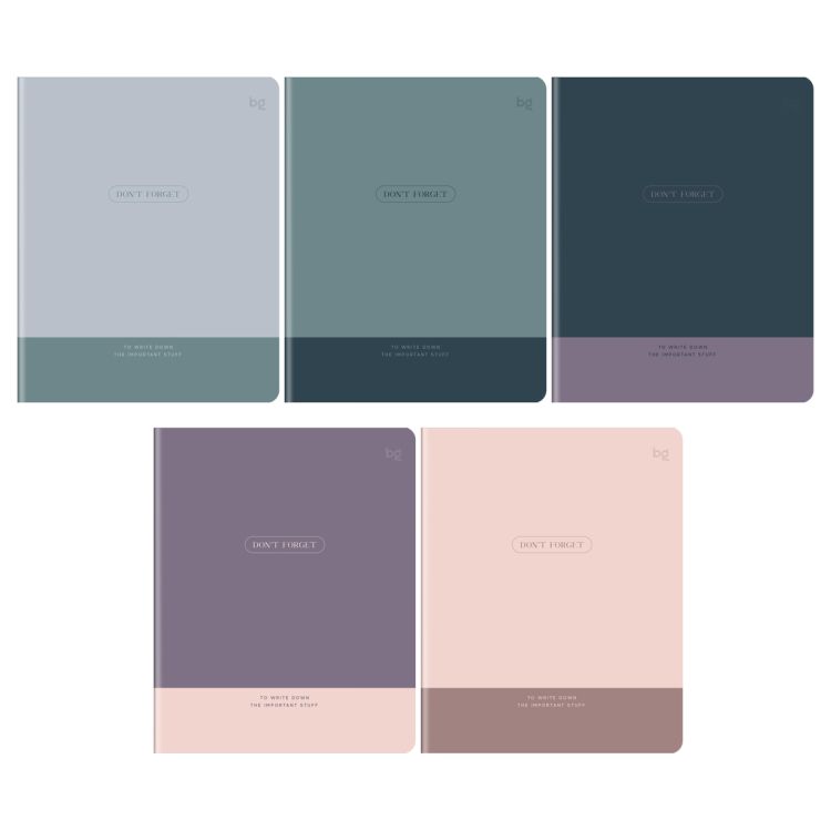 Тетрадь 96л., А5, клетка BG &quot;Важные записи&quot;, soft-touch ламинация — PalitraMastera