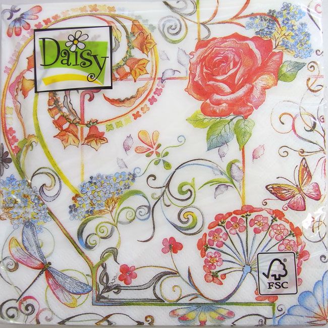 Салфетки - трехслойные, Daisy, коллекция &quot;На каждый день&quot; — PalitraMastera