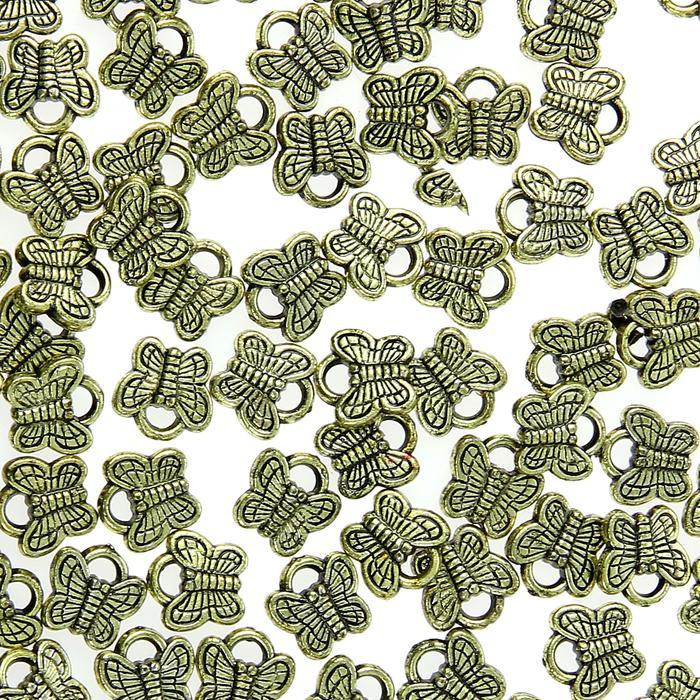 Декор &quot;Бабочка&quot;, золото, набор 1шт., 1х0,9 см — PalitraMastera