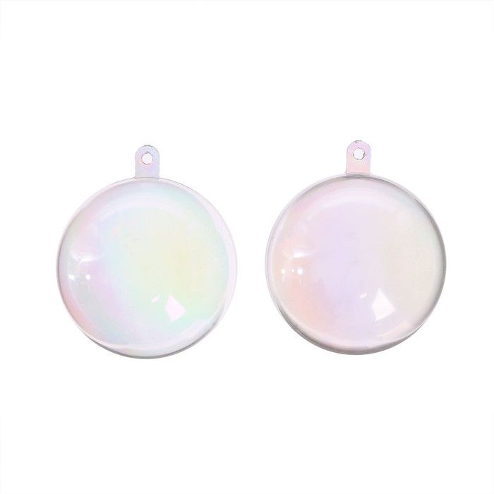 Заготовка - подвеска, раздельные части «Шар», диаметр собранного 5 см, цвет перламутр 6582066 — PalitraMastera