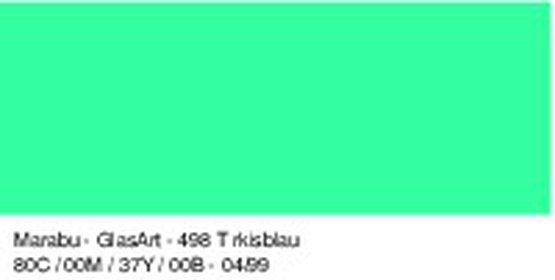 Витражный лак GlasArt, 15 мл, бирюза/Marabu фото 1 — PalitraMastera