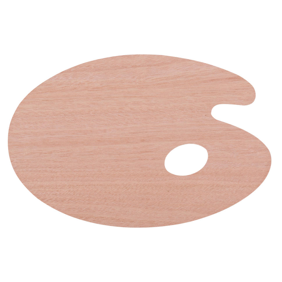 Палитра 20х30см, дерево, овальная, толщина 3 мм SFA021/DK18442 фото 1 — PalitraMastera