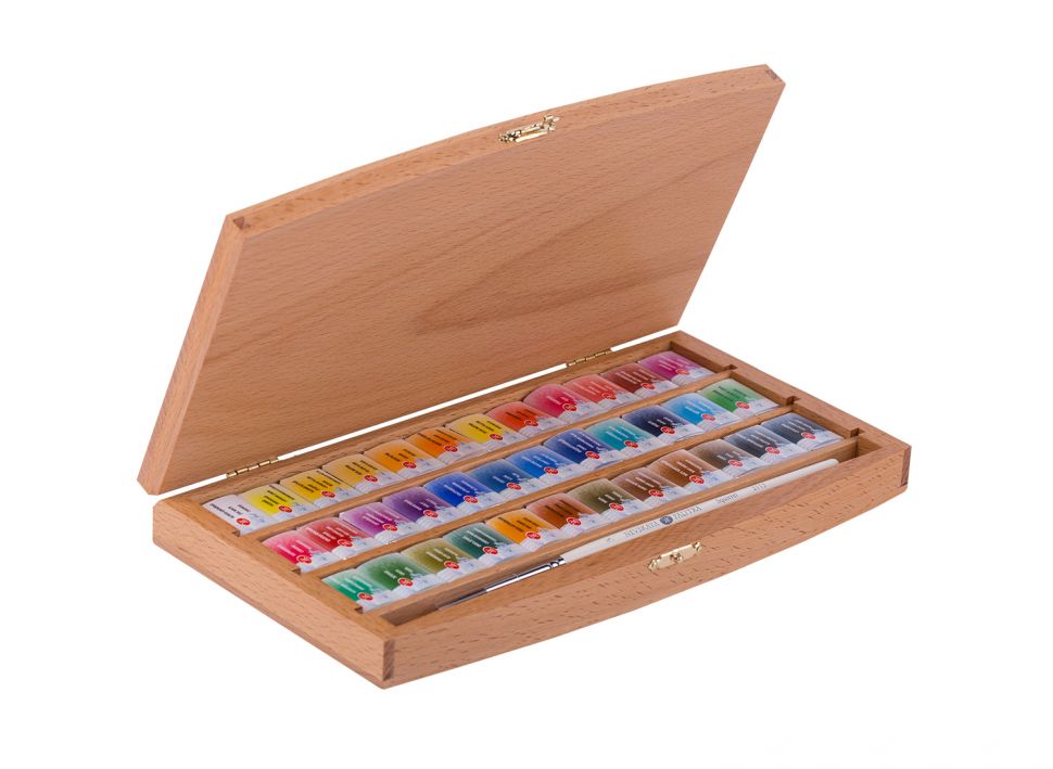 Набор акварели Белые Ночи 36 кювет кисть бук фото 1 &mdash; PalitraMastera