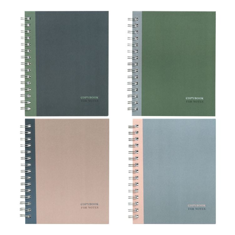 Тетрадь 120л., А5, клетка на гребне BG &quot;Monocolor. Double&quot;, матовая ламинация, твердая обложка — PalitraMastera