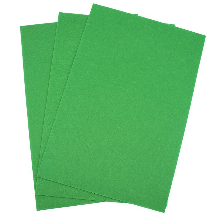 Фетр листовой жесткий, 1.0мм, 20х30см, 1 шт Astra&amp;Craft (AF844 зеленый) — PalitraMastera