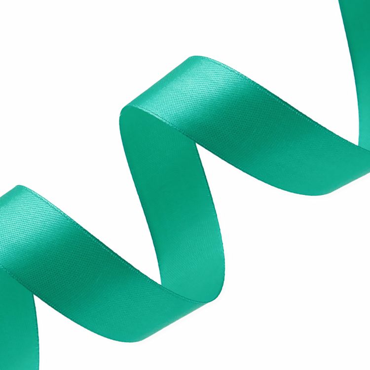 Лента атласная 2,5см*22,86м (121 бирюзовый) — PalitraMastera