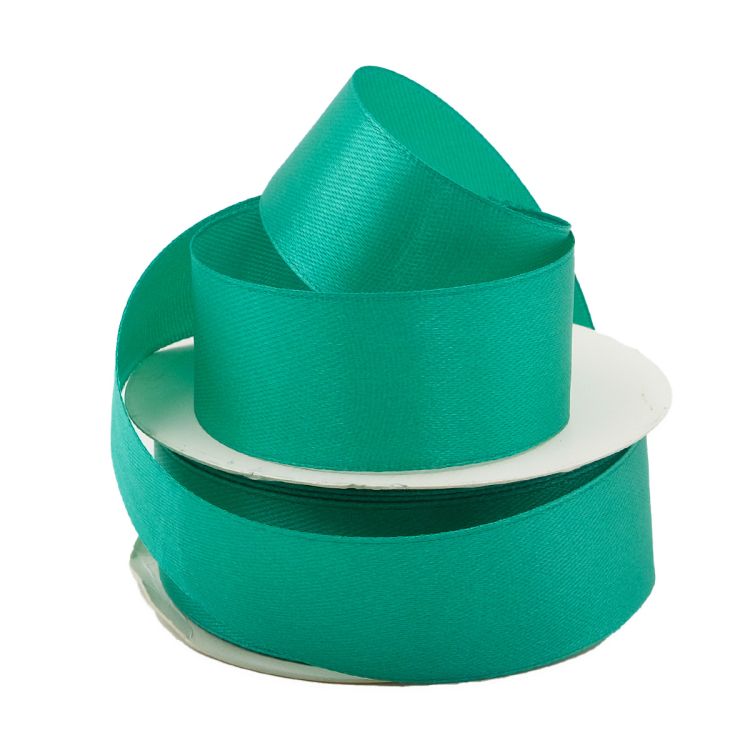 Лента атласная 2,5см*22,86м (121 бирюзовый) — PalitraMastera