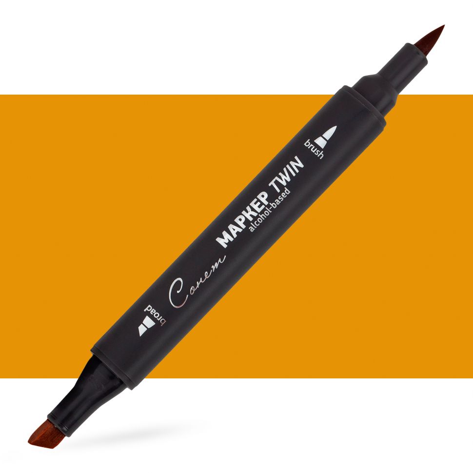 Маркер спиртовой Сонет Twin Brush, календула фото 1 &mdash; PalitraMastera