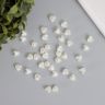 Бусины для творчества пластик «Колокольчик жемчужный» набор 40 шт. 1х0.9х0.9 см фото 3 &mdash; PalitraMastera