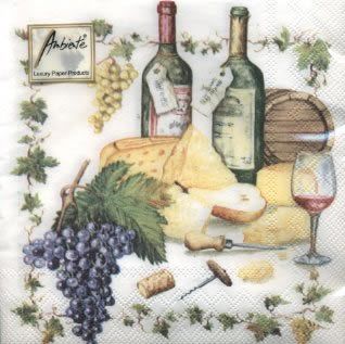 Салфетка для декупажа 33 х 33 см Вина, бочка фото 1 &mdash; PalitraMastera