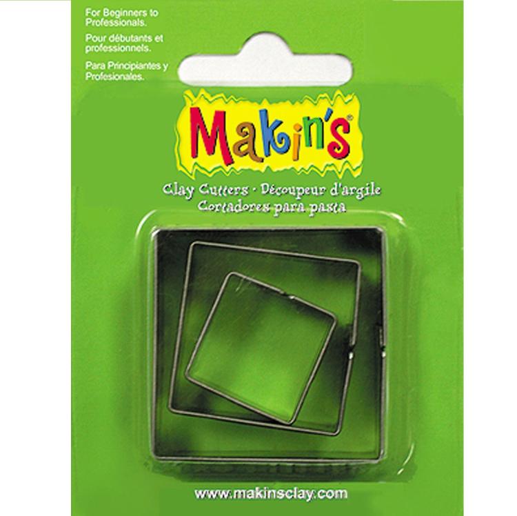 Набор резцов для полимерной глины, Makins, 3 шт - квадрат--- — PalitraMastera