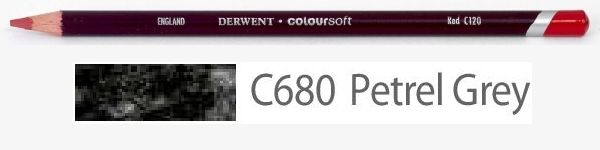 Цветной карандаш Coloursoft, мягкий, С680 серый буревестник, круглый корпус 8 мм, грифель - 4 мм. фото 1 &mdash; PalitraMastera