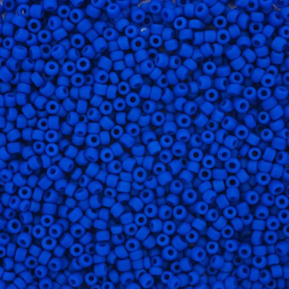 Бисер Astra&Craft 11/0, 20г (M48 синий/непрозр.матовый) фото 1 — PalitraMastera