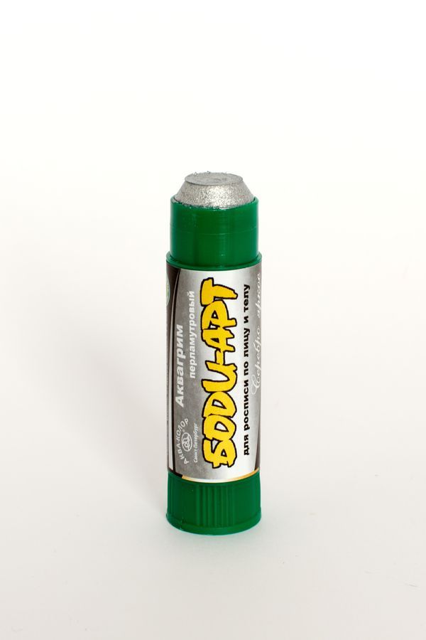 Аквагрим "Боди-арт", карандаш15 гр,  серебро  1552621 фото 1 &mdash; PalitraMastera