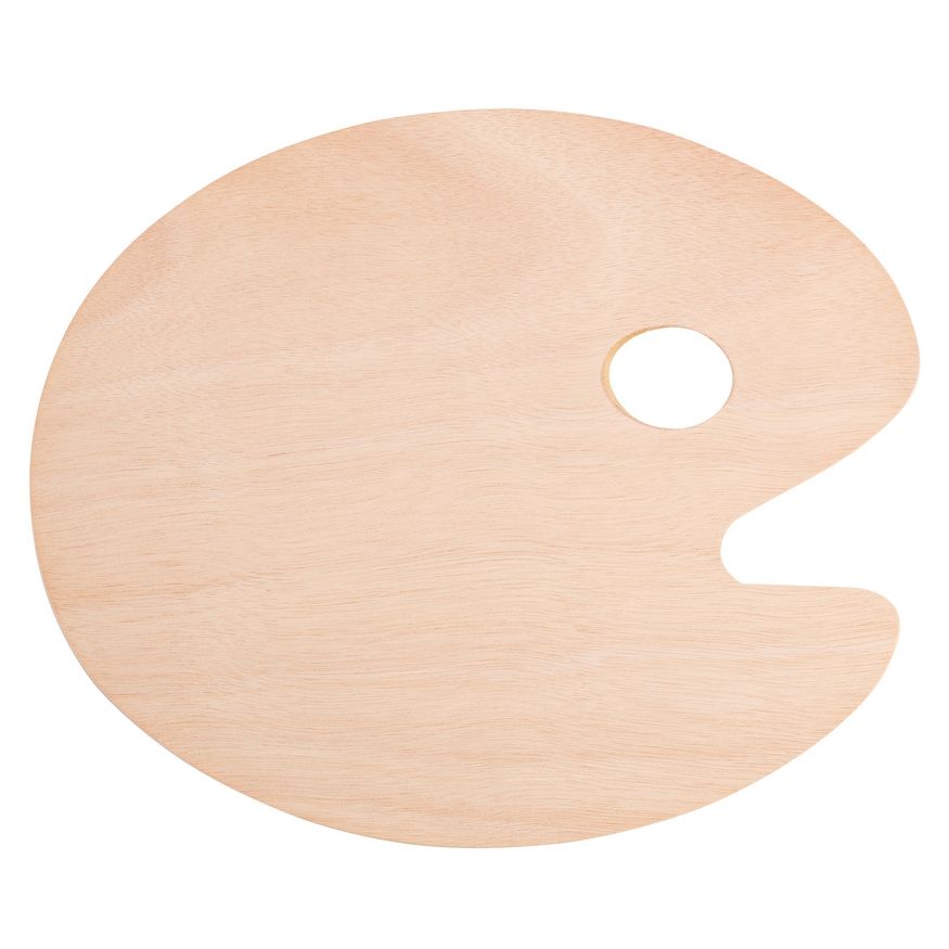 Палитра 25х30см, дерево, овальная, толщина 3 мм фото 1 — PalitraMastera