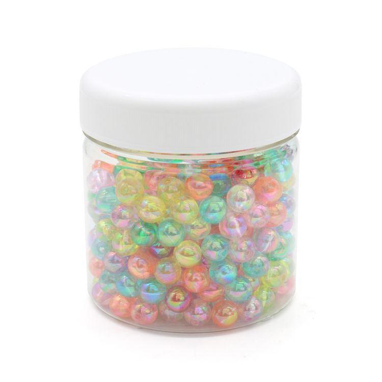 Бусины разноцветные сияющие, 8мм, 280 шт(+/-5%), Astra&amp;Craft — PalitraMastera