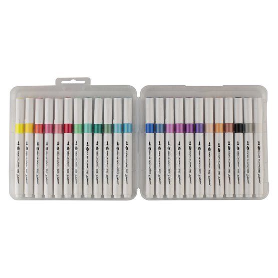 Набор маркеров акриловых "Я-Художник!" в пластиковом пенале, 24 цвета — PalitraMastera