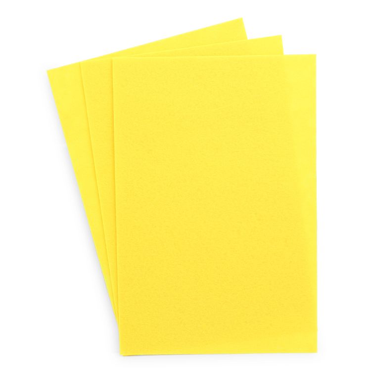 Фетр листовой жесткий, 1.0мм, 20х30см, 1 шт Astra&amp;Craft (AF830 ярко-желтый) &mdash; PalitraMastera