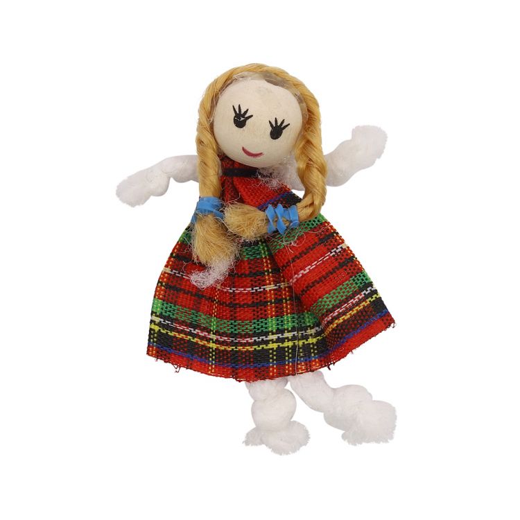 AR098 Фигурка декоративная куколка 7см (красный) — PalitraMastera