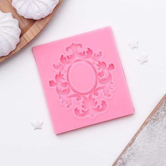 Молд силиконовый 6,7х7,5 см &quot;Вензели. Рамка&quot; — PalitraMastera