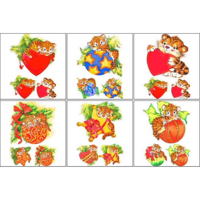 Декупажная карта 1 шт &quot;Тигры игрушки&quot; 7069338 — PalitraMastera