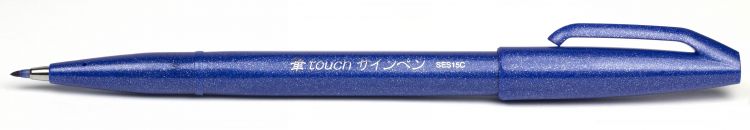 Фломастер-кисть Brush Sign Pen (синий цвет) — PalitraMastera