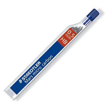 Грифели 0,5 мм HВ Mars micro carbon 250 для механических карандашей, 12 шт., круглые, фото 1 &mdash; PalitraMastera