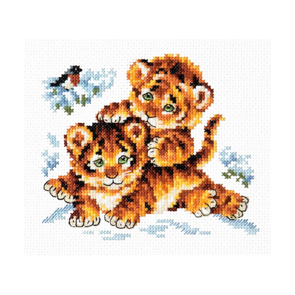 18-87 Набор для вышивания Чудесная игла 'Безмятежное детство' 14*12см фото 1 — PalitraMastera