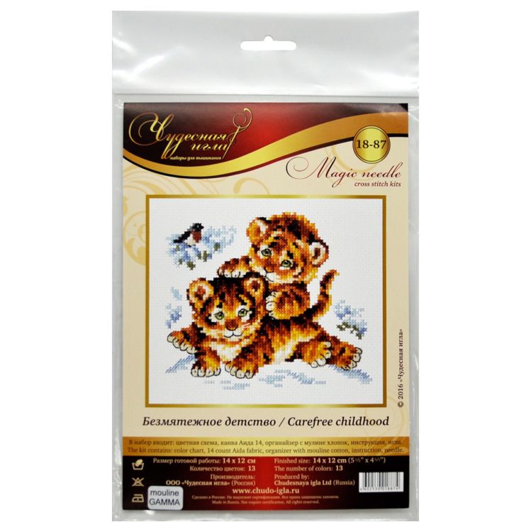 18-87 Набор для вышивания Чудесная игла 'Безмятежное детство' 14*12см — PalitraMastera