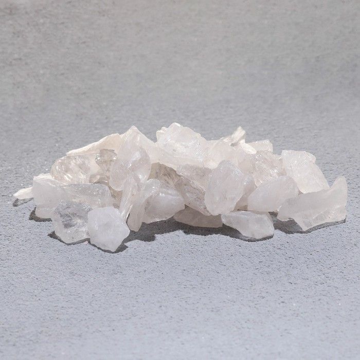 Набор для творчества &quot;Белый кварц&quot;, кристаллы, 100 г, фракция 1-2 см  9269489 — PalitraMastera