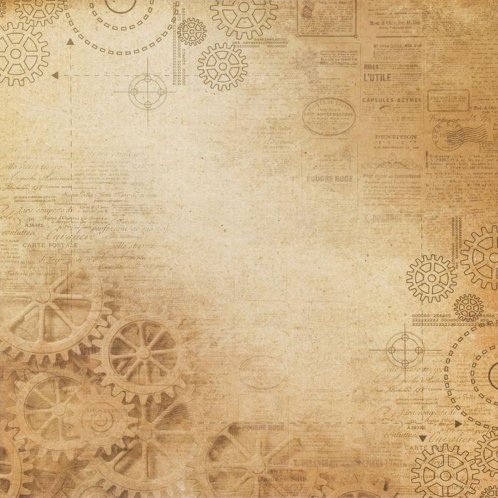 Бумага для скрапбукинга «Механизмы», 30.5 ? 32 см, 190 гм 4505845 — PalitraMastera