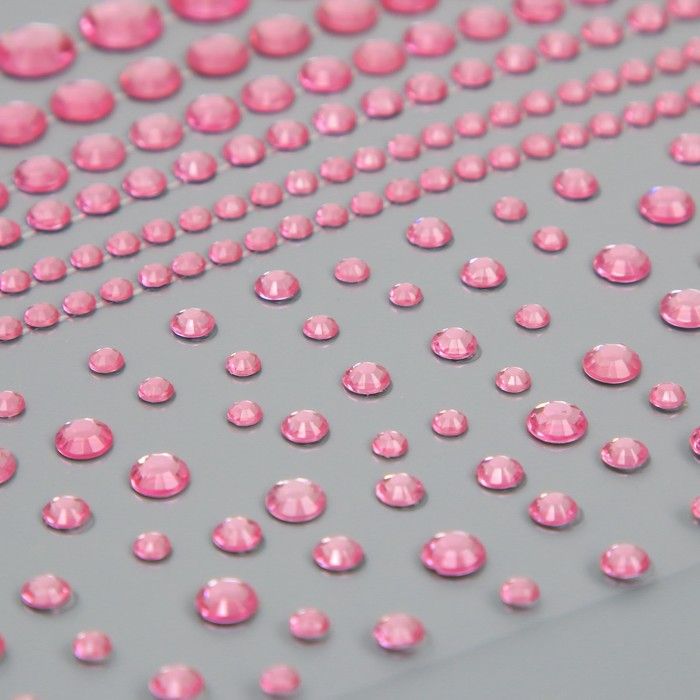 Наклейка пластик стразы "Круглые стразы" 12х10 см  9880234 &mdash; PalitraMastera