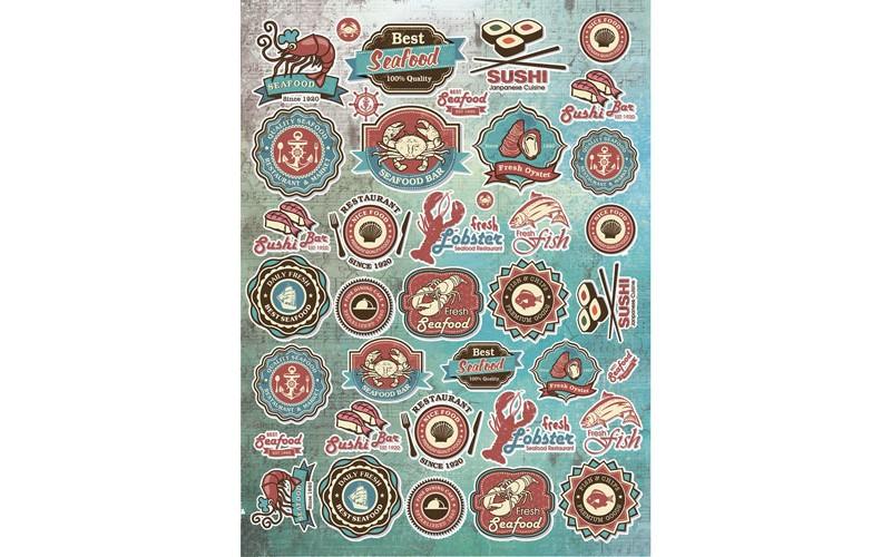 Рисовая бумага для декупажа "Craft Premier", A3, 25г/м, "Морепродукты" фото 1 — PalitraMastera