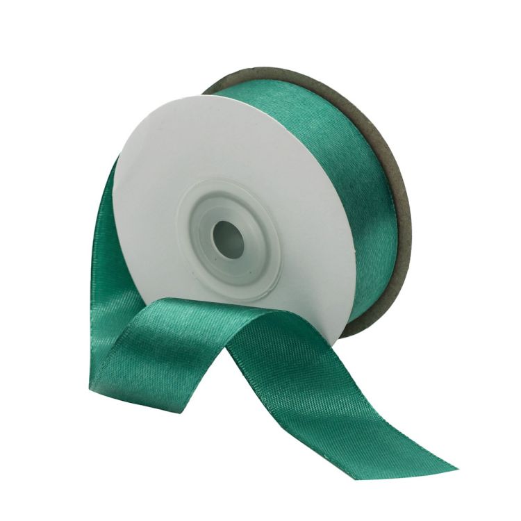 Лента атласная 2,5см*22,86м (093 т. изумрудный) — PalitraMastera