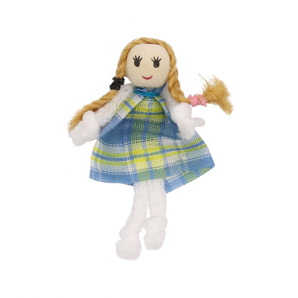 AR098 Фигурка декоративная куколка 7см (голубой) фото 1 — PalitraMastera