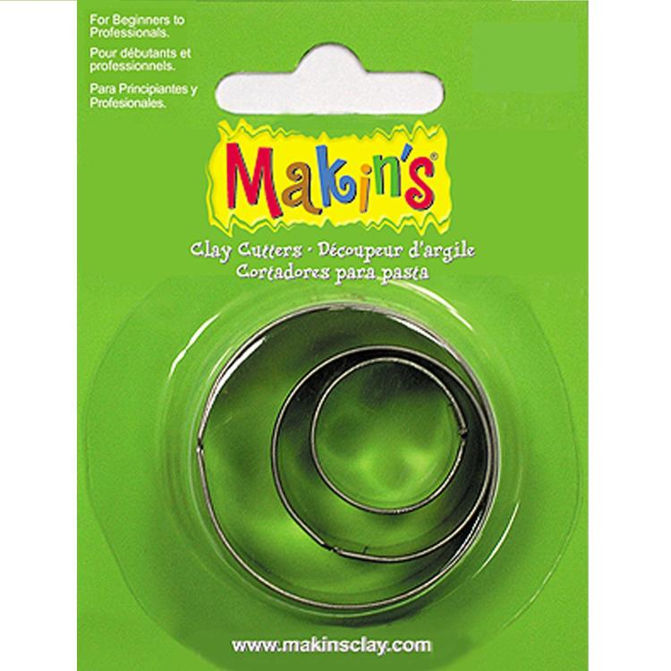Набор резцов для полимерной глины, Makins, 3 шт - круг --- снято поставщиком — PalitraMastera