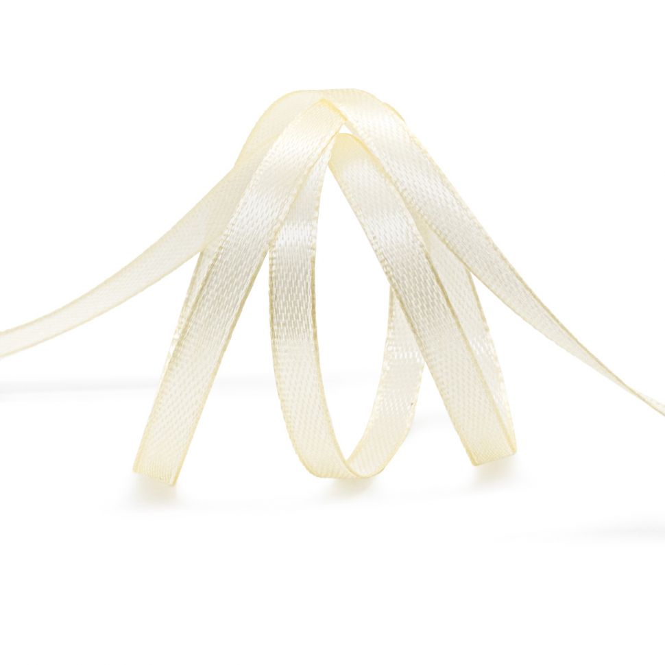 Лента атласная 0,6см*22,86м (051 ванильный) фото 1 — PalitraMastera