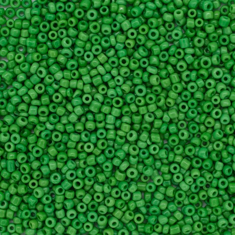 Бисер Astra&amp;Craft 11/0, 20г (47 св.зеленый/непрозрачный) — PalitraMastera