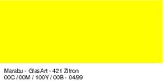 Витражный лак GlasArt, 15 мл, лимон, Marabu фото 1 &mdash; PalitraMastera