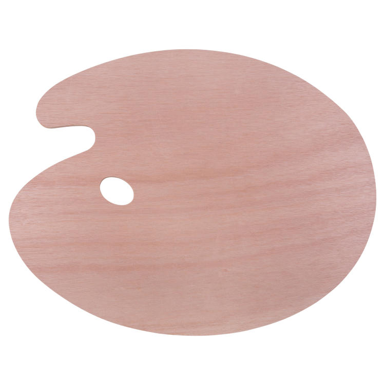 Палитра 40х50см,  ДВП &quot;Сонет&quot;, фанера, овальная, толщ.5 мм SFA027/DK18424 — PalitraMastera