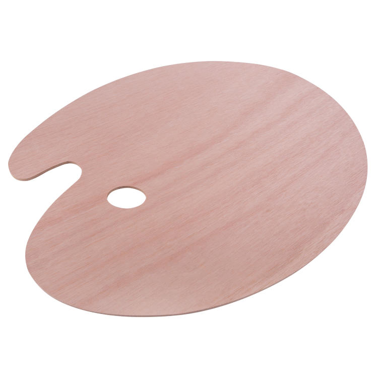 Палитра 40х50см,  ДВП &quot;Сонет&quot;, фанера, овальная, толщ.5 мм SFA027/DK18424 — PalitraMastera