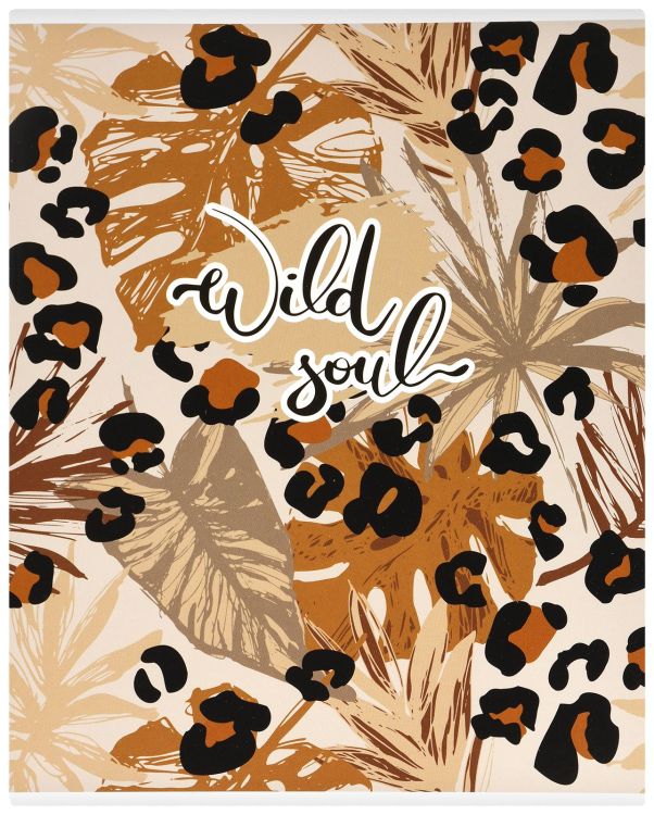 Тетрадь 80 л. А5 кл. скреп. офс.№2 Creativiki ЖИВОТНЫЙ ПРИНТ мел. бум. эконом — PalitraMastera