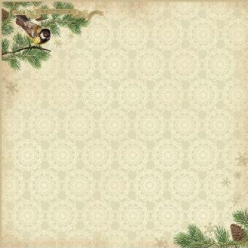 Бумага для скрапбукинга 30,5х30,5 см 180 гр/м двусторон Ночь перед Рождеством Зимний Лес, 1 лист, 10 шт*уп фото 1 &mdash; PalitraMastera