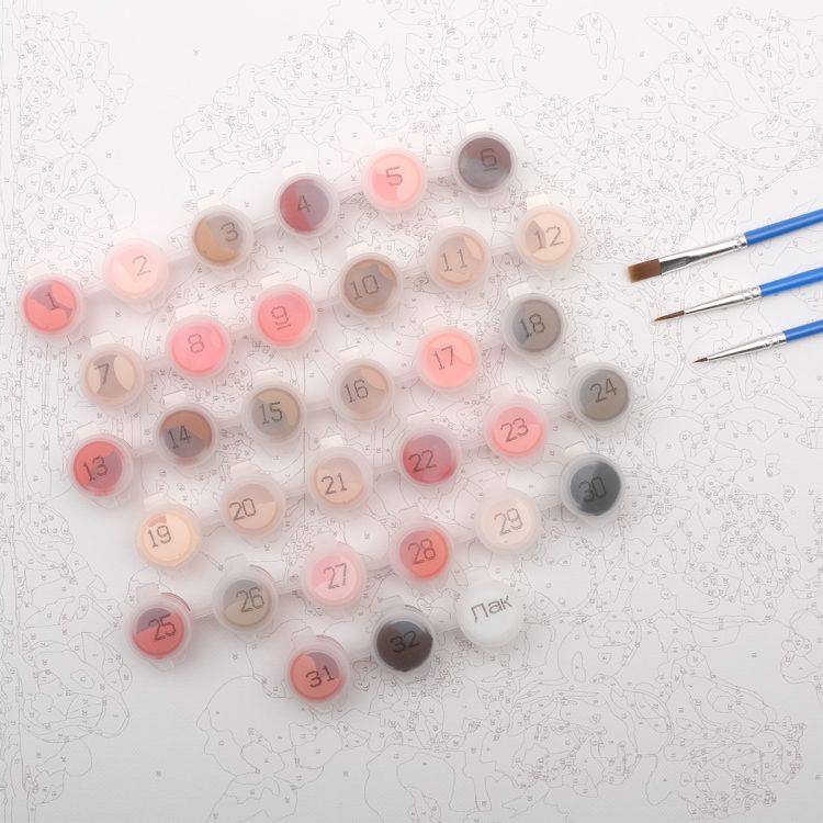 ST024 - Набор для рисования по номерам 'Натюрморт. Ваза с пионами', 30*40см, Cristyle — PalitraMastera