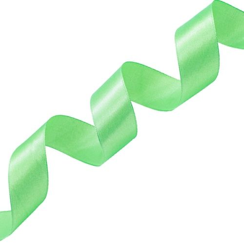 Лента атласная 2,5см*22,86м (085 яркий салат) фото 1 — PalitraMastera