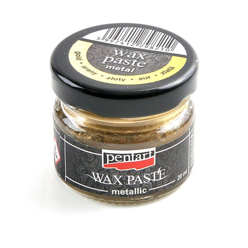 Pentart Восковая паста металлик, 20 мл, золото фото 1 — PalitraMastera