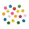 4AR404 Бусины деревянные, цветной микс,цветочки, 15гр/упак, Astra&Craft фото 1 &mdash; PalitraMastera