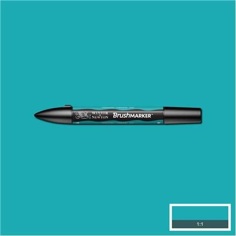 Winsor&Newton Маркер художественный Brush, бирюзовый фото 1 — PalitraMastera